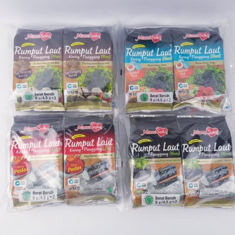 

MAMASUKA Rumput Laut Panggang 2x4.5g All variant