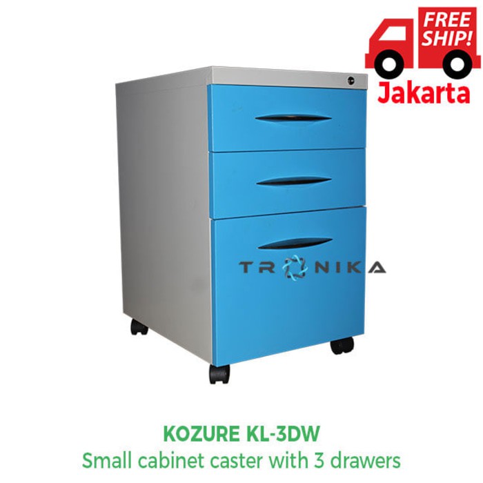 Small Cabinet Caster With 3 Drawers Kozure Kl 3dw Shopee Indonesia