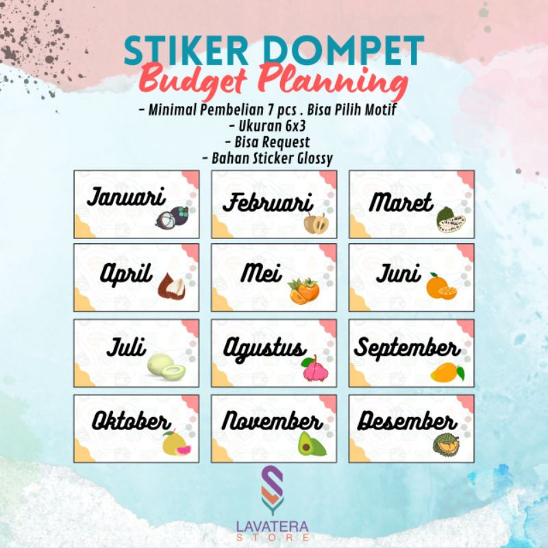 

Stiker Dompet Keuangan/Stiker Budgeting/Stiker Dompet Disiplin (STIKER GLOSSY)