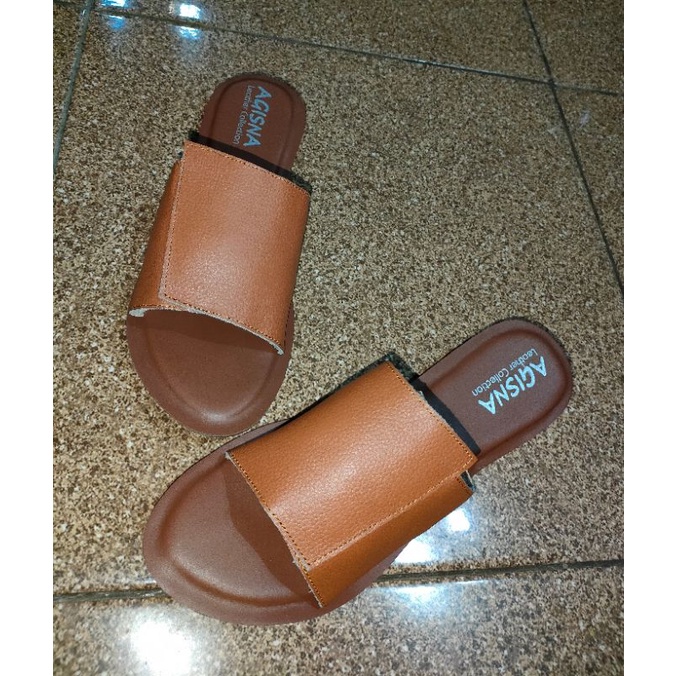 (Bisa cod) sandal kulit garut model tilep