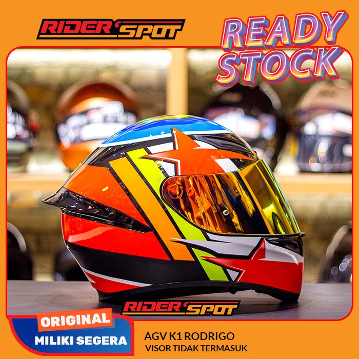 Helm Motor AGV K1 Rodrigo Full Face Helmet Original Italy Touring Riding