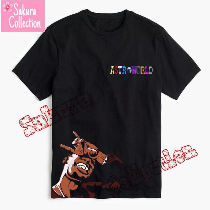 Kaos Baju TRAVIS SCOTT / t shirt band rap tee Jordan / vintage by h&amp;m oversize lokal / hitam pria kaus wanita TERLARIS best seller murah termurah 18