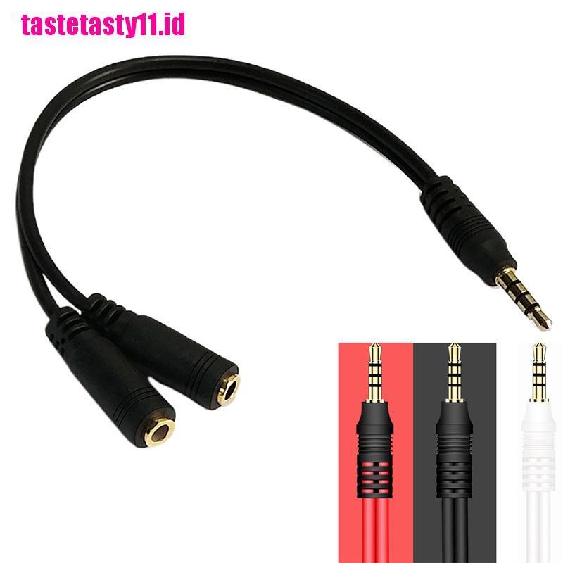 (TTID) Kabel Splitter Jack Audio 3.5mm Untuk Headphone