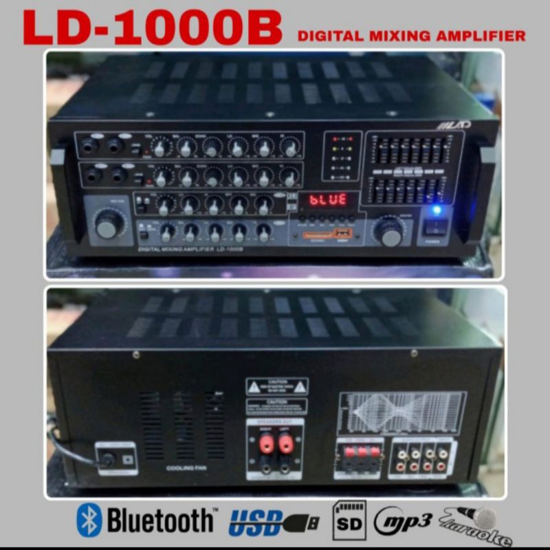 Power Amplifier LAD LD 1000B Bluetooth kualitas bagus