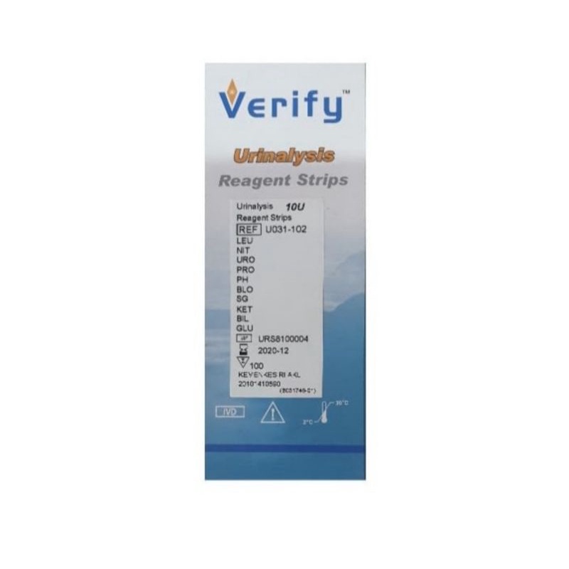 New Urine Gluco Protein PH Test 10 Parameter Verify isi 100 strip