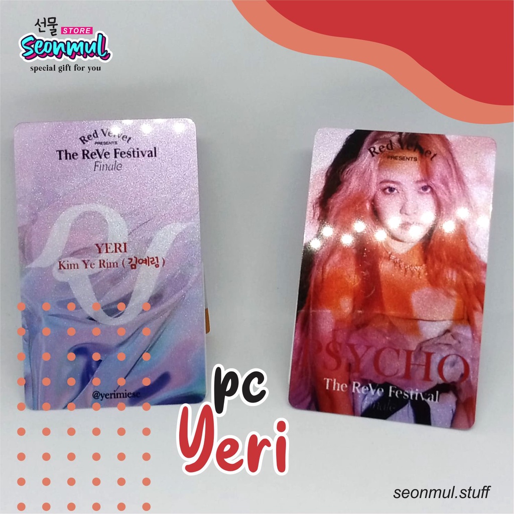 READY STOCK PHOTOCARD RED VELVET YERI