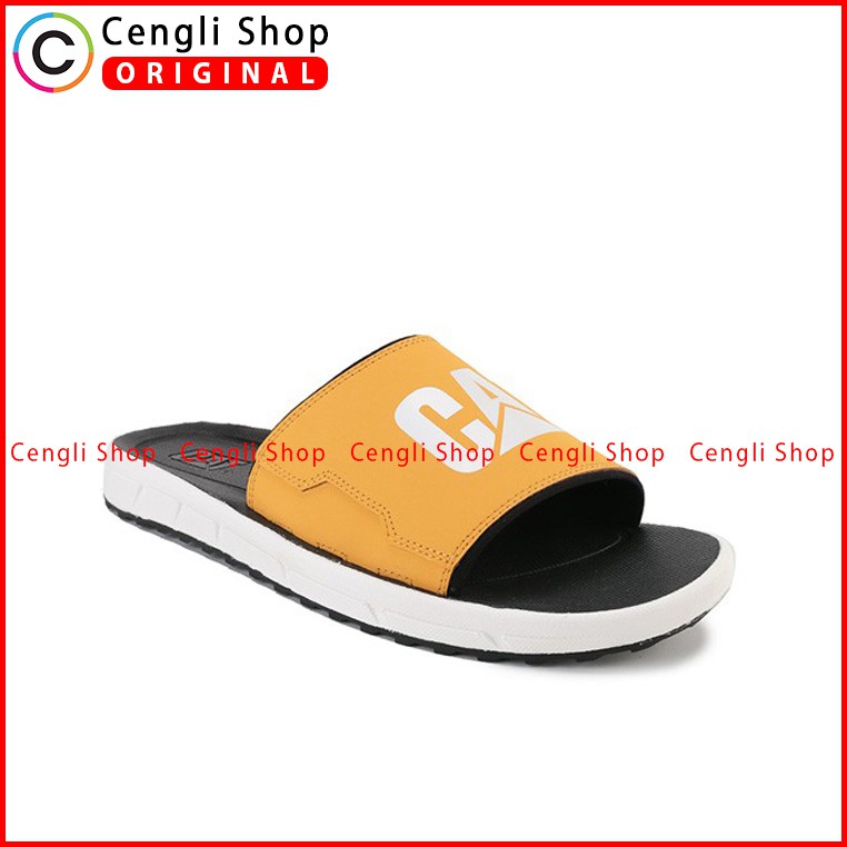 SANDAL CATERPILLAR PRIA ORIGINAL CASUAL SLIDE ASLI ORI TERBARU EMPUK