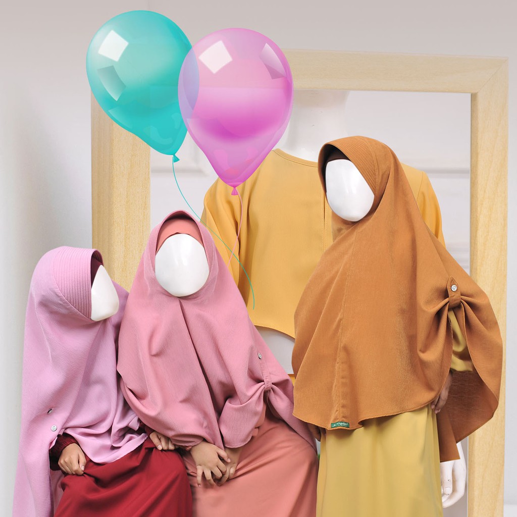 Khadijah Indonesia - Line Khimar | Kerudung Anak Muslimah