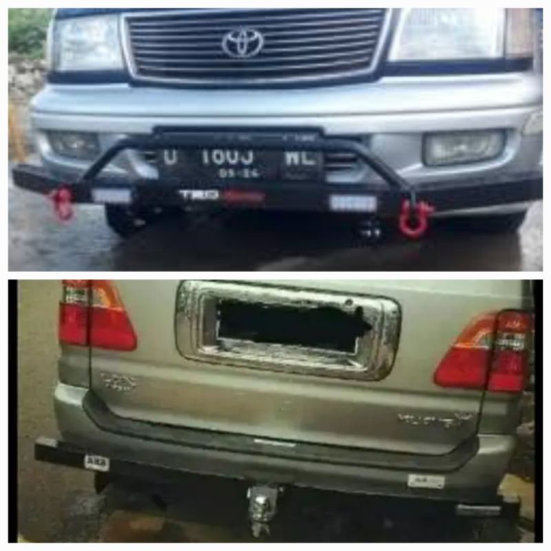 Paket Tanduk Depan Dan Towing Belakang KIJANG KAPSUL New LGX Pengaman Bemper Depan Belakang