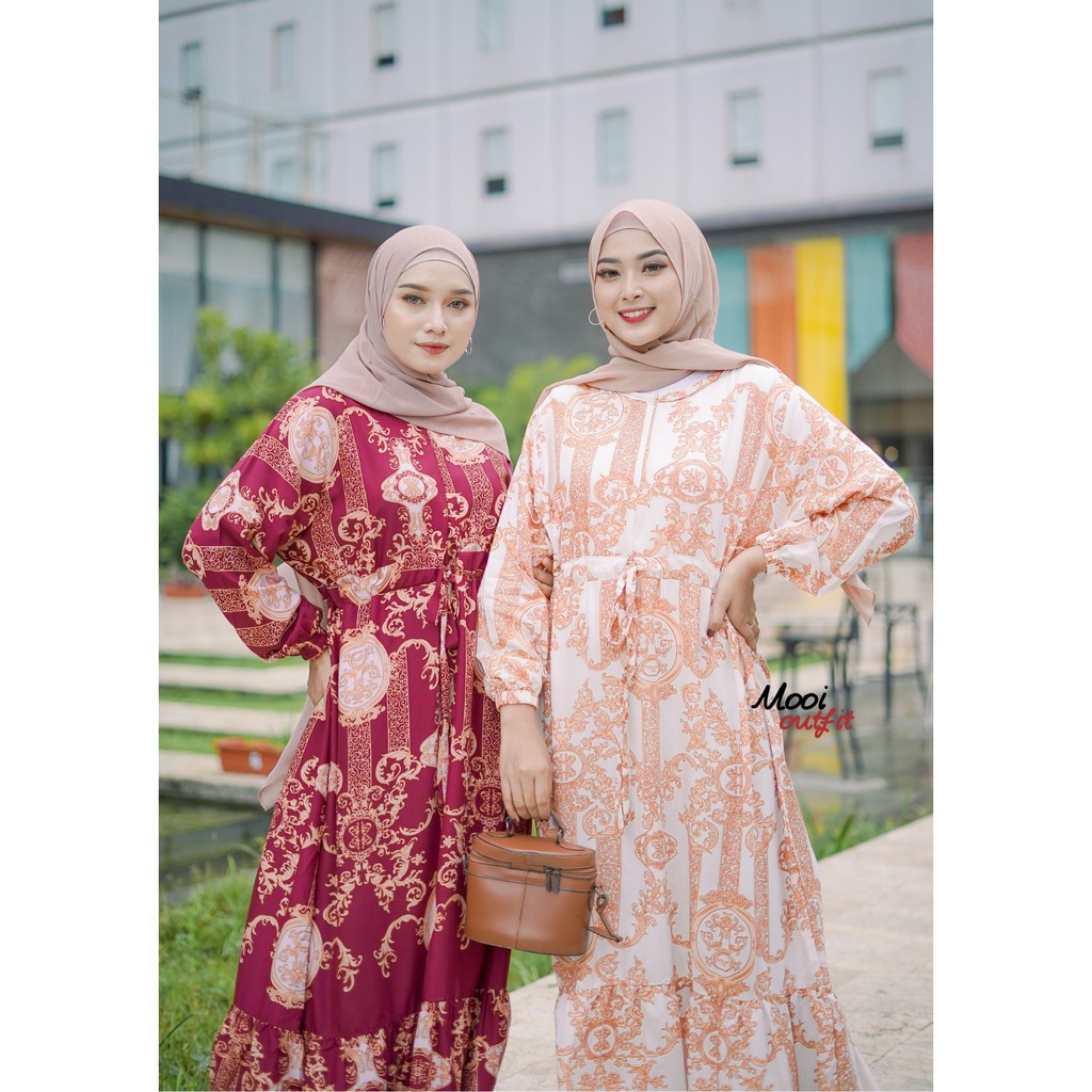 Gamis Jumbo Xxxl Ld 120 Bahan Katun Rayon Adem Gamis Lebaran Jumbo Murah - Gamis Jumbo Kekinian Viral Tiktok Murah