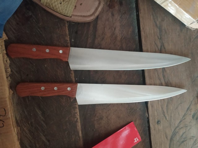 Cookmaster Pisau Dapur Stainless Gagang Kayu Kitchen Cooking Knife Pemotong