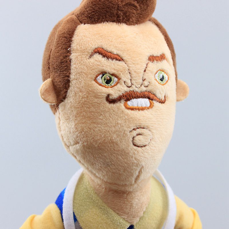 40cm 5 Hello Neighbor Flashlight Butcher Neighbor Plush Figure Toy Stuffed Doll