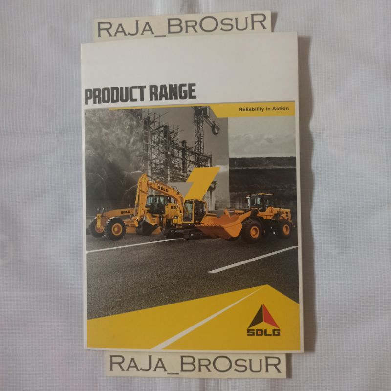 Poster brosur alat berat SDLG Wheel Loader. SDLG Excavator/Beko/Bego. SDLG Motor Grader,