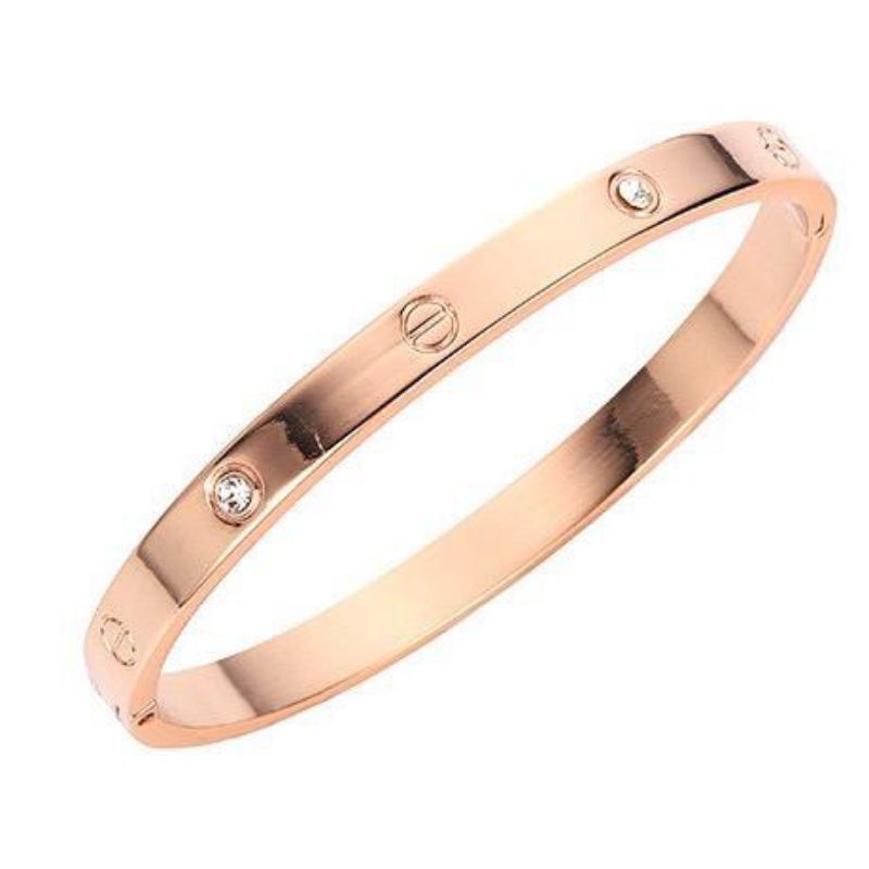 GELANG WANITA TERLARIS ROSE GOLD DAN SILVER COD