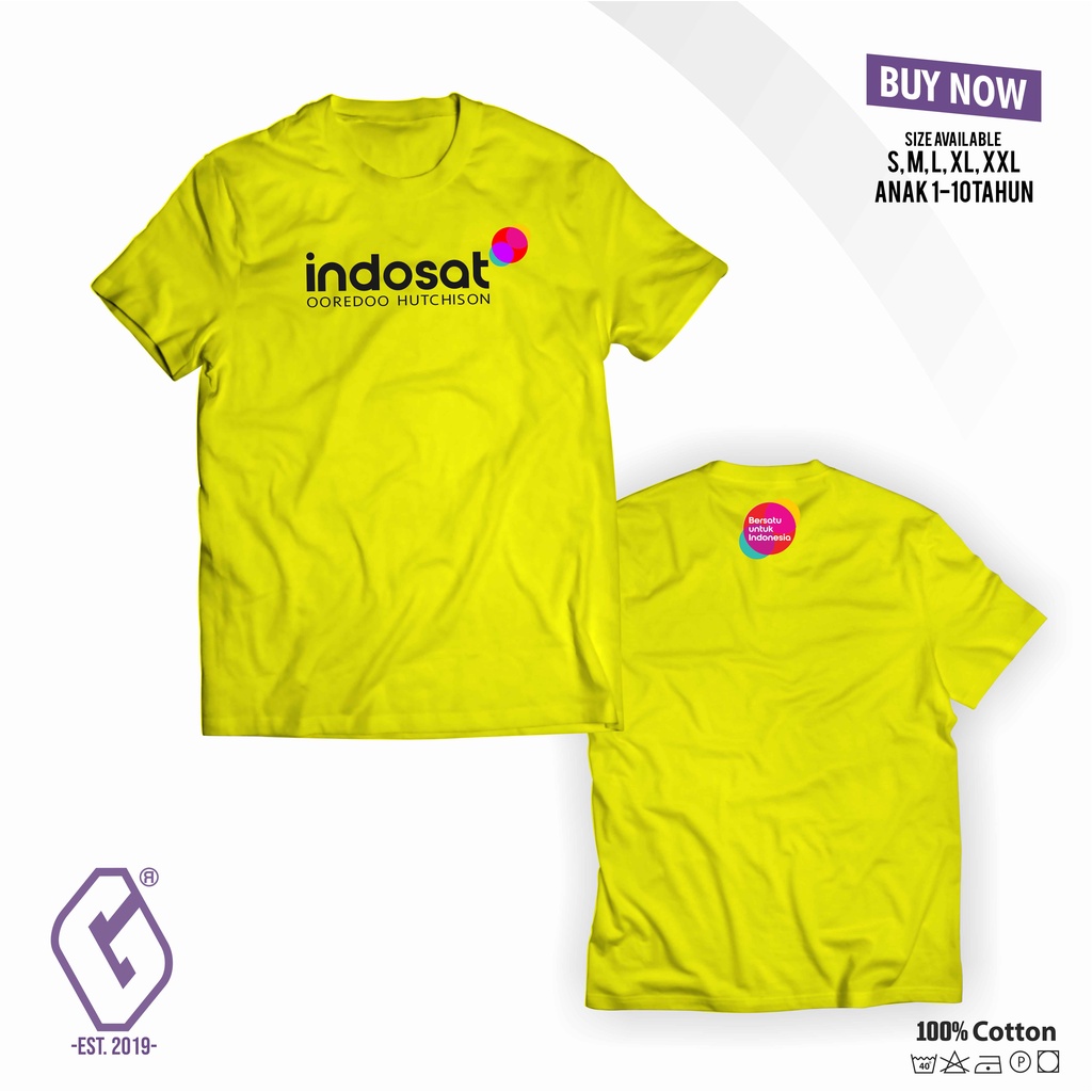 kaos distro indosat ooredoo / baju indosat ooredoo