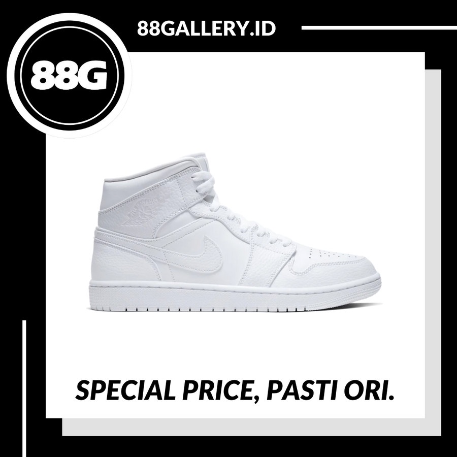 Air Jordan 1 Mid Triple White