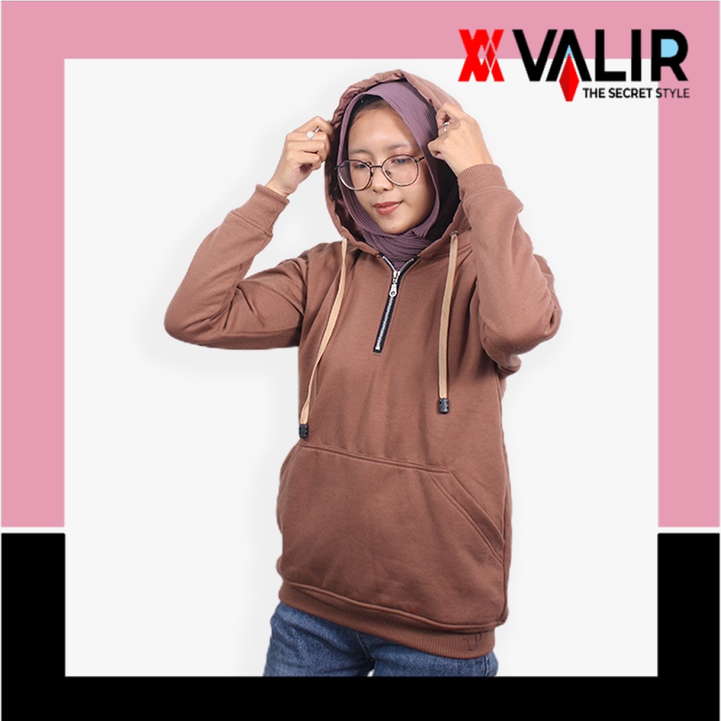 jaket cewek terbaru hoodie sweter Valir Bella Hoodie Resleting