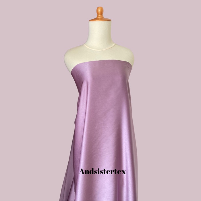 Dasar Kain Satin Maxmara Warna Ungu Lilac