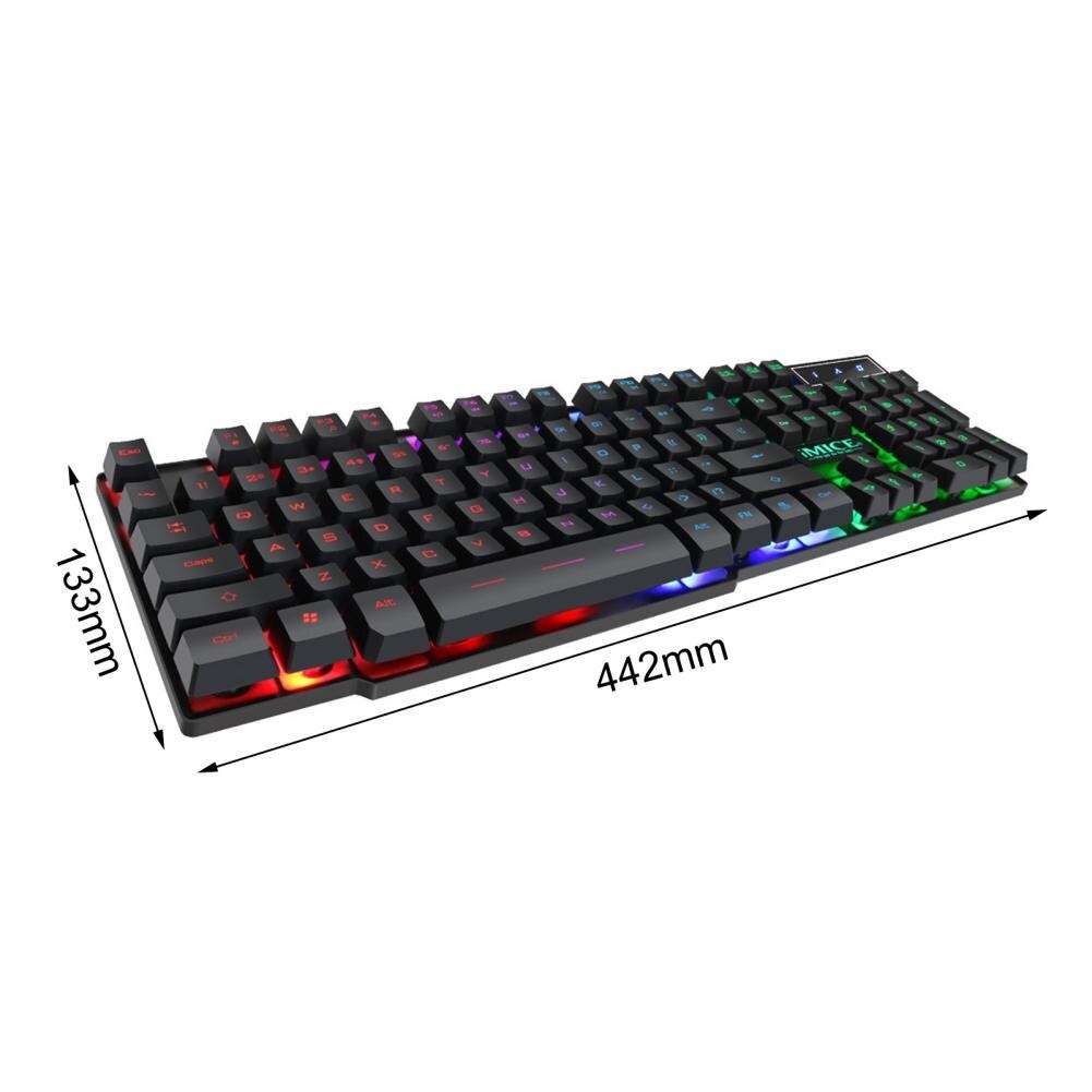 iMice Gaming Keyboard Professional RGB Backlit - AK-600 - Black