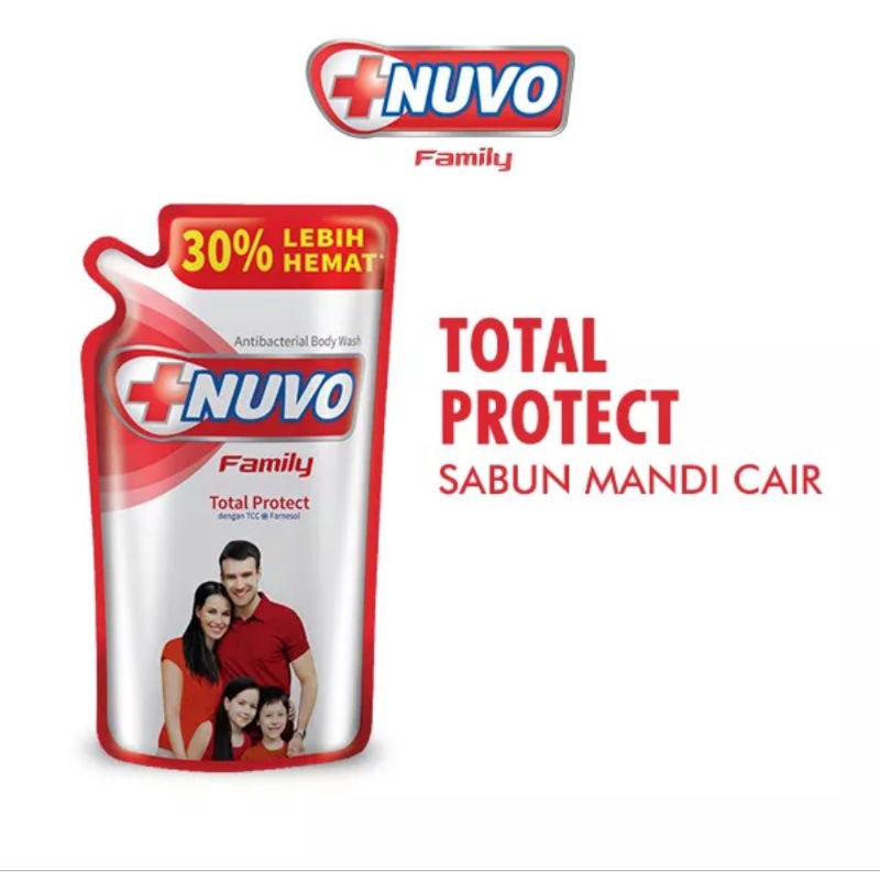 NUVO Body Wash Total Protect Pouch 825ml