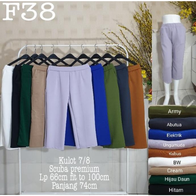 Celana Kulot 7/8 Wanita / Celana Kulot Wanita Termurah