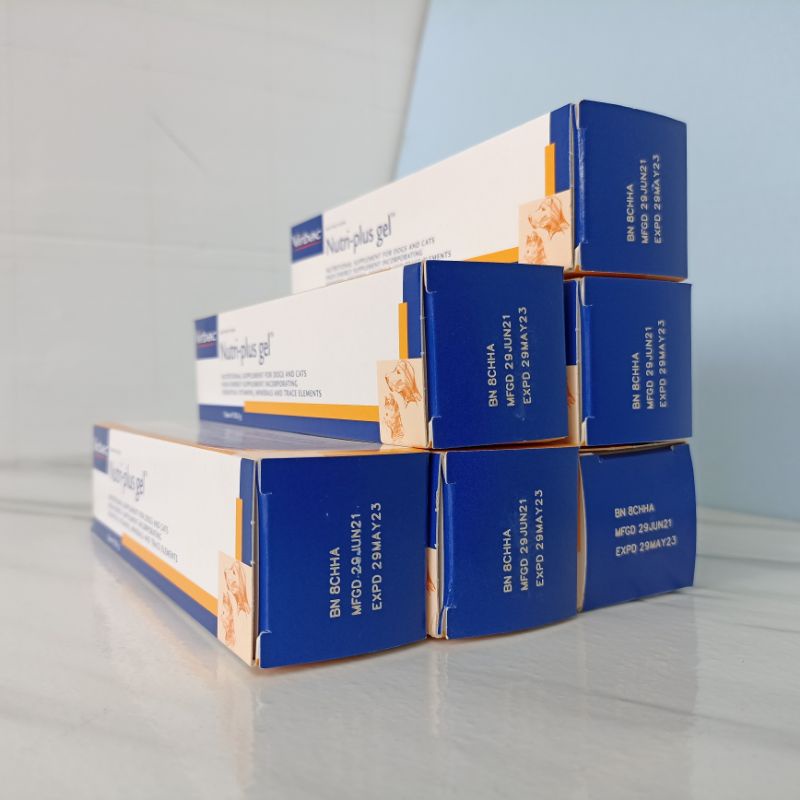 ADY78 Virbac Nutri-Plus Gel 120,5 Gram Vitamin Anjing Kucing Nutri Plus Gel Original ( KEMASAN BESAR