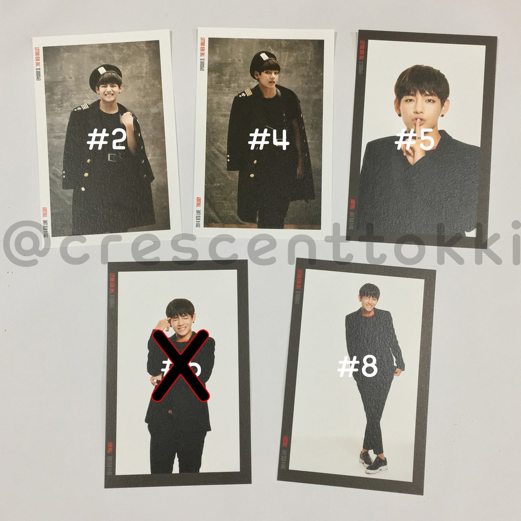BTS OFFICIAL MD The Red Bullet V Photoset
