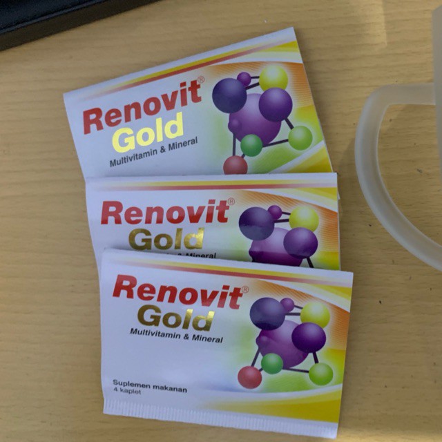 RENOVIT GOLD ISI 4'S VITAMIN USIA TUA DAYA TAHAN TUBUH