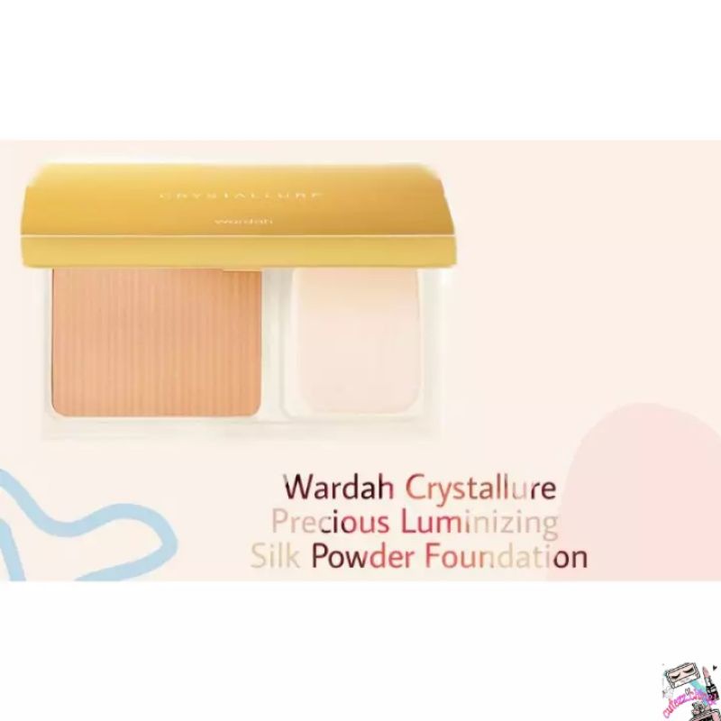 ☃️Cutezz_Ching1☃️Wardah Crystallure Precious Luminizing Silk Powder Foundation 12g