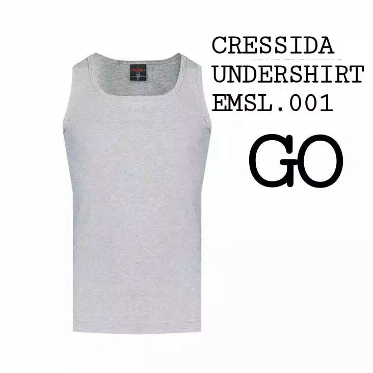 bego CRESSIDA SINGLET PRIA  EMSL.001 / CMUS.001  cressida kaos dalam pria cressida 100% original