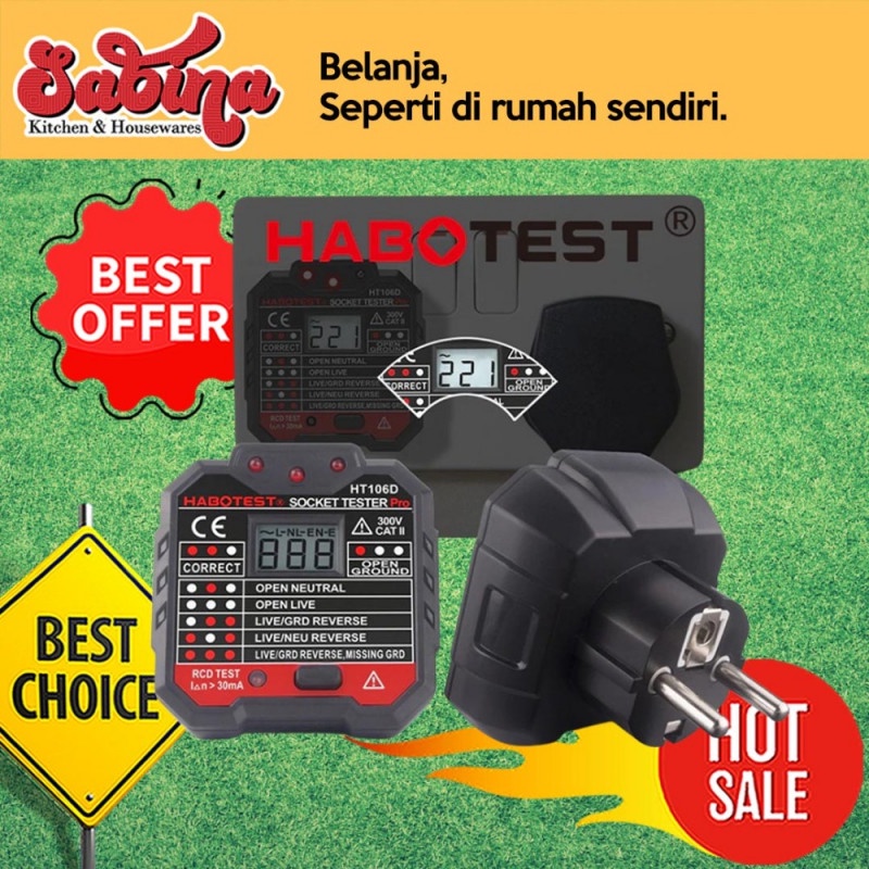 Stop Kontak Voltage Tester Socket Detector Eu Plug LED Indikator