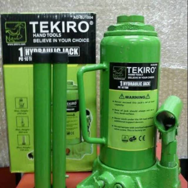 TEKIRO DONGKRAK BOTOL 10 TON /TAHANAN MOBIL MODEL BOTOL 10 TON