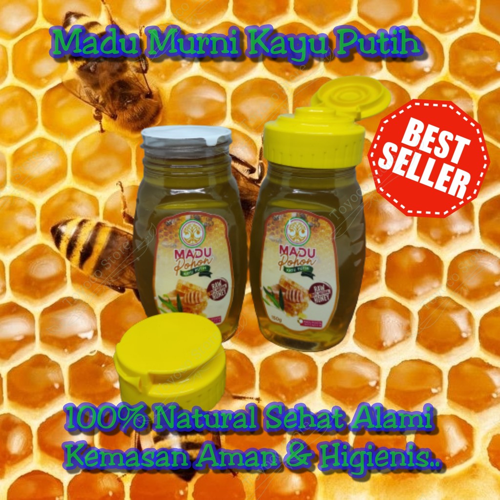 Madu Mentah Raw Honey Bee Pollens 150gr Madu Hutan Asli 100% Tanpa Campuran Kemasan Madurasa Madu Tj Murni lebih Higienis