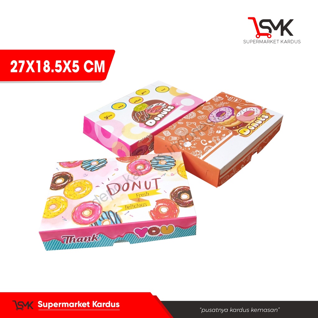 

Box/kardus/karton Donut uk. 27x18,5x5