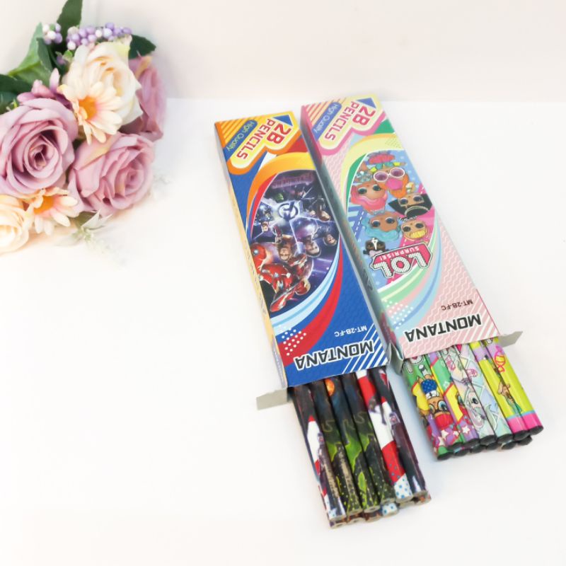 Pensil 2B Bergambar Produk Import