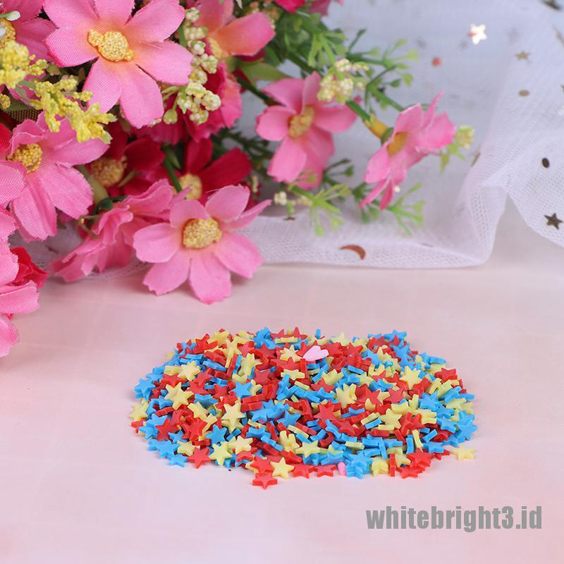 (white3) 10g / Pak Mainan slime Polymer clay Bentuk Permen Untuk diy Dekorasi Handphone