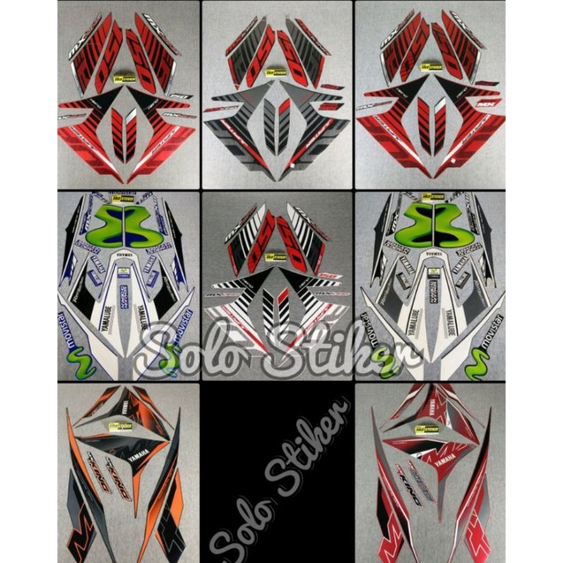 Striping Sticker Lis Bodi Motor Yamaha MX King MX 150 2015-2016-2019-2020 Movistar asli ori