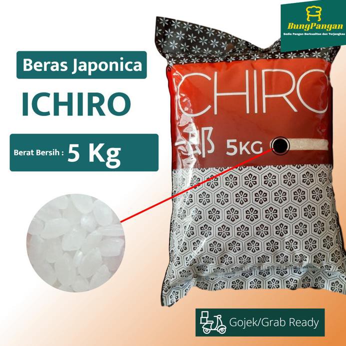 

BERAS JEPANG / JAPONICA ICHIRO 5 KG ( SUSHI BENTO ONIGIRI DLL )