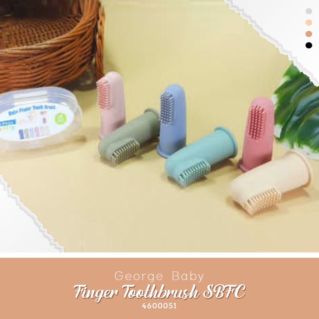 George Baby Toothbrush Set / Sikat Gigi anak / Finger Toothbrush / Sikat Lidah