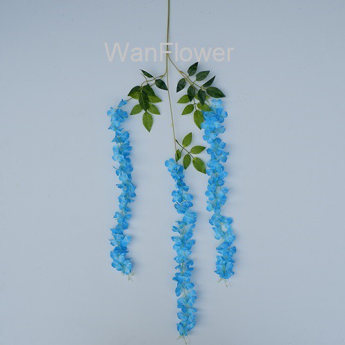 WANFlower Bunga Juntai Wisteria X3 Jumbo * BIRU MUDA (perTangkai) P1,1M