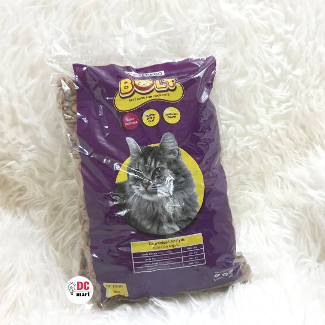 Bolt Makanan Kucing Cat Food Kemasan 800 gr / Makanan Kucing Kering