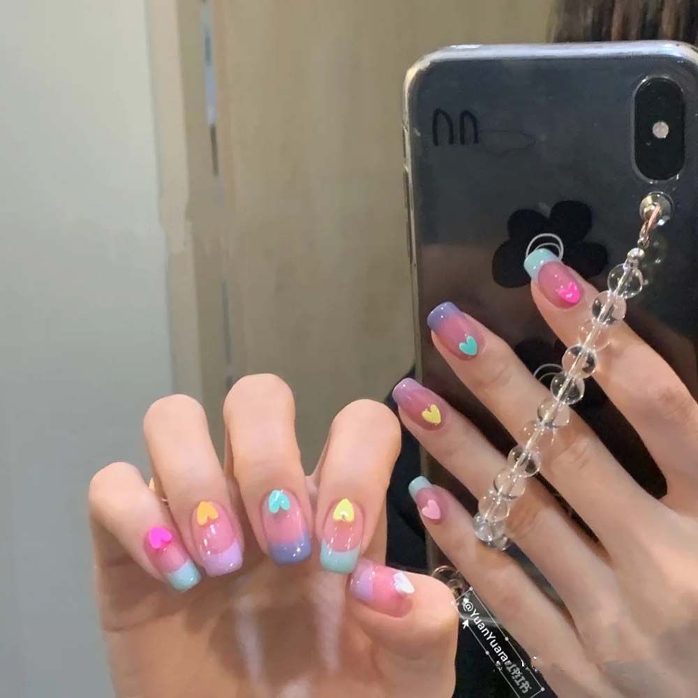 Mxbeauty Hiasan Kuku 3d Diy Bentuk Pita / Hati / Aurora / Beruang Untuk Nail Art