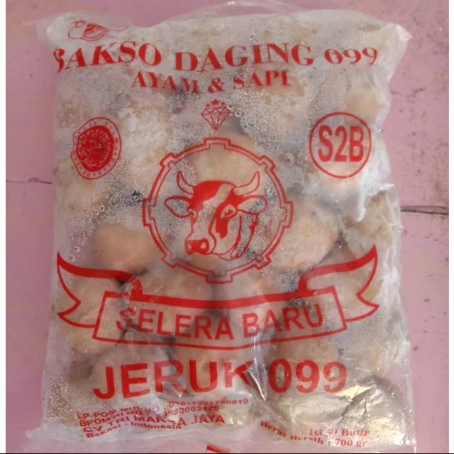 

Bakso sapi selera baru jeruk isi 50