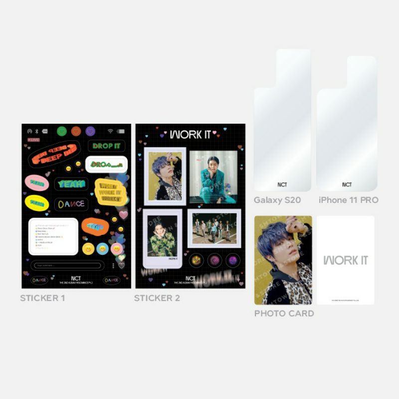 [BOOKED] NCT 2020 WORK IT MD - Smartphone Deco Set Yuta ver