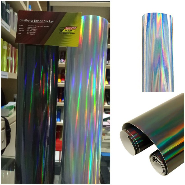 Sticker laser chrome holographic Profix LC roll utk stiker dekorasi