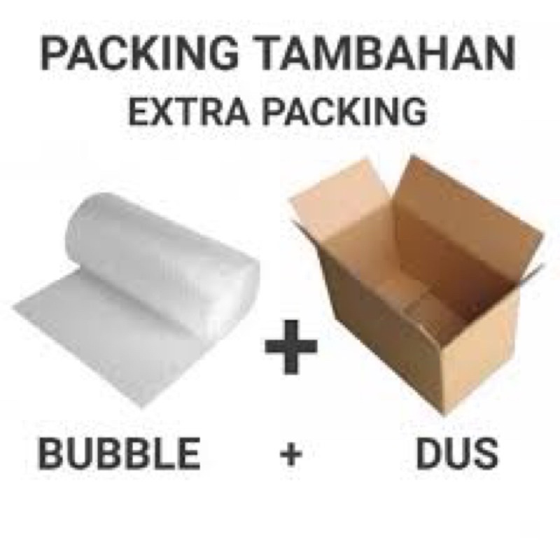 PACKING TAMBAHAN BUBBLE WRAPE DAN DUS