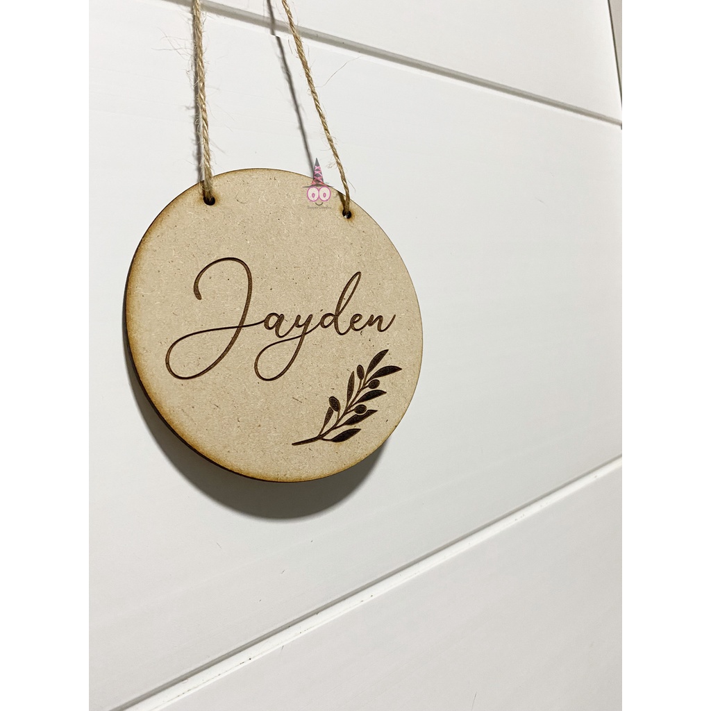 CUSTOM  Papan Nama Bayi Kayu | Papan Kayu Nama Anak | | Papan Kayu Nama Baby | Hospital Board | Wood Babyborn Signage | Papan Nama Bayi | Papan Nama Pintu Kamar | Dekorasi kamar Anak