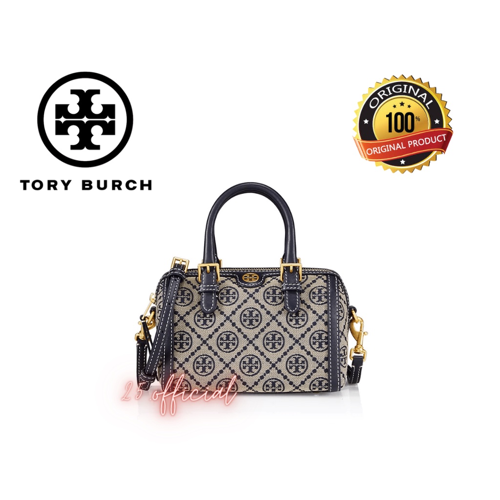 [ORIGINAL] TORY BURCH T Monogram Mini Barrel Duffle Bag / Tas TB / Tas TB Original / Tas Tory Burch 