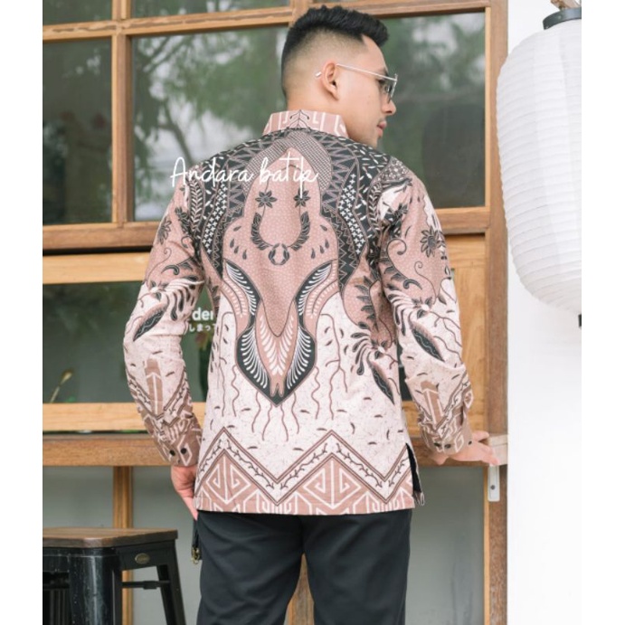 Baju Batik Pria Lengan Panjang Modern Premium Jumbu SUKMA