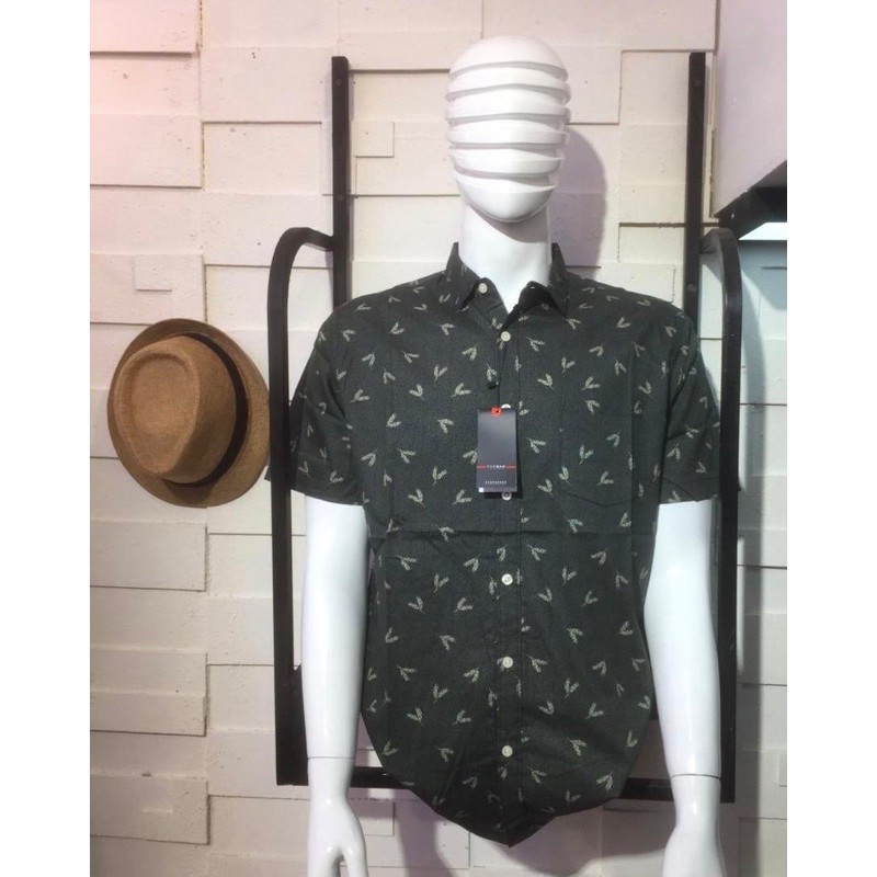 kemeja pria katun printing kualitas premium POGMAN